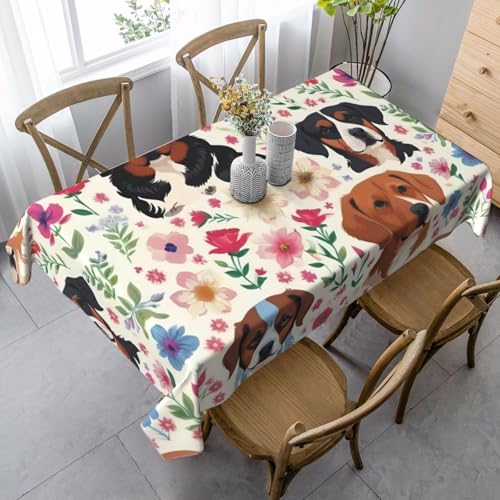 FSCEV Dackel-Tischdecke, rechteckig, Schutz, Küche, Esszimmer, Innen- und Außendekoration FSCEV Dackel-Tischdecke, rechteckig, Schutz, Küche, Esszimmer, Innen- und Außendekoration von FSCEV