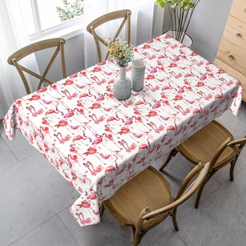 FSCEV Flamingos Tischdecke, rechteckig, für Küche, Esszimmer, Innen- und Außenbereich von FSCEV