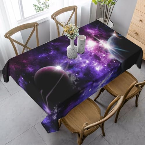 FSCEV Galaxy Sky Tischdecke, rechteckig, für Küche, Esszimmer, Innen- und Außenbereich von FSCEV