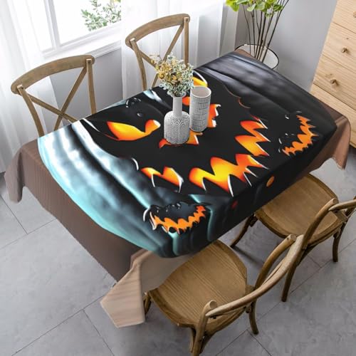 FSCEV Halloween-Tischdecke mit Fledermaus-Kürbis, rechteckig, Schutz, Küche, Esszimmer, Innen- und Außendekoration FSCEV Halloween-Tischdecke mit Fledermaus-Kürbis, rechteckig, Schutz, Küche, Esszimmer, Innen- und Außendekoration von FSCEV