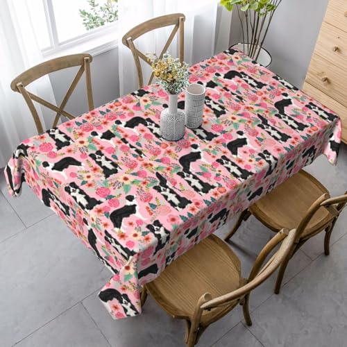FSCEV Hunde-Tischdecke, rechteckig, für Küche, Esszimmer, Innen- und Außenbereich von FSCEV