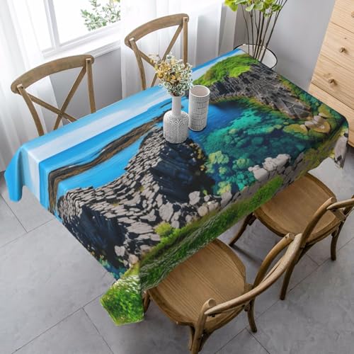 FSCEV Jeju Island Korea Tischdecke, rechteckig, für Küche, Esszimmer, Innen- und Außenbereich von FSCEV