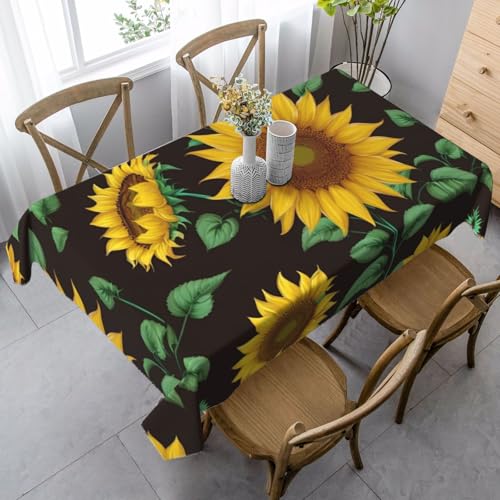 FSCEV Schöne Sonnenblume. Tischdecke, rechteckig, für Küche, Esszimmer, Innen- und Außenbereich von FSCEV
