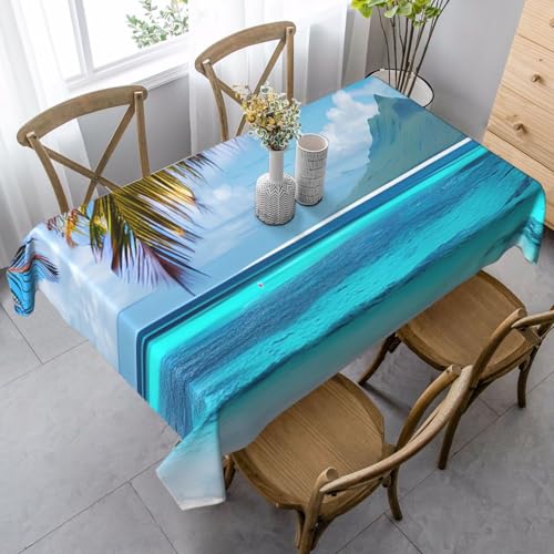FSCEV Tahiti Strandtischdecke, rechteckig, Schutz, Küche, Esszimmer, Innen- und Außendekoration von FSCEV