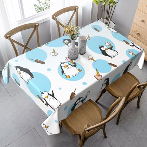 FSCEV Tischdecke, Motiv: niedliche Pinguine, rechteckig, für Küche, Esszimmer, Innen- und Außenbereich FSCEV Tischdecke, Motiv: niedliche Pinguine, rechteckig, für Küche, Esszimmer, Innen- und Außenbereich von FSCEV
