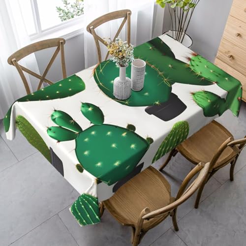 FSCEV Tischdecke, rechteckig, Motiv: grüner Kaktus, für Küche, Esszimmer, Innen- und Außenbereich FSCEV Tischdecke, rechteckig, Motiv: grüner Kaktus, für Küche, Esszimmer, Innen- und Außenbereich von FSCEV