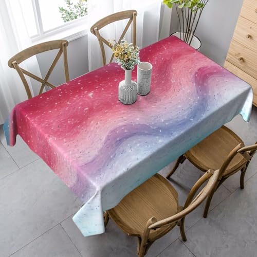 FSCEV Tischdecke, rechteckig, für Küche, Esszimmer, Innen- und Außenbereich, Blau / Rot / Violett FSCEV Tischdecke, rechteckig, für Küche, Esszimmer, Innen- und Außenbereich, Blau / Rot / Violett von FSCEV