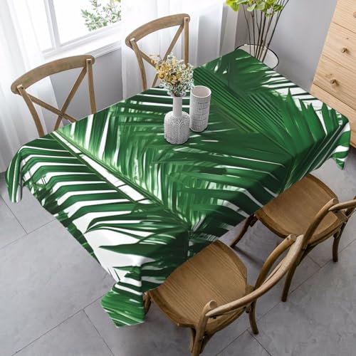 FSCEV Tischdecke, rechteckig, für Küche, Esszimmer, Innen- und Außenbereich, Grün von FSCEV