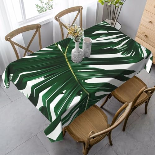 FSCEV Tischdecke, rechteckig, für Küche, Esszimmer, Innen- und Außenbereich, Grün von FSCEV