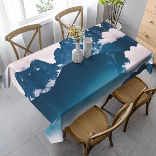 FSCEV Tischdecke Landschaft mit Bergen, rechteckig, für Küche, Esszimmer, Innen- und Außenbereich von FSCEV