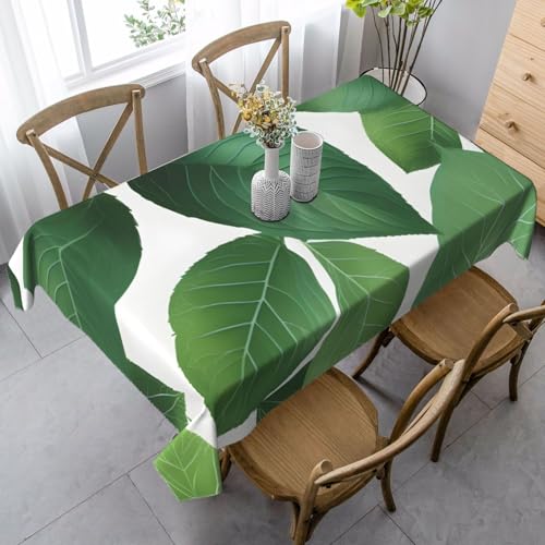 FSCEV Tischdecke mit Kräuterpflanzen, Blättern, rechteckig, für Küche, Esszimmer, Innen- und Außenbereich FSCEV Tischdecke mit Kräuterpflanzen, Blättern, rechteckig, für Küche, Esszimmer, Innen- und Außenbereich von FSCEV