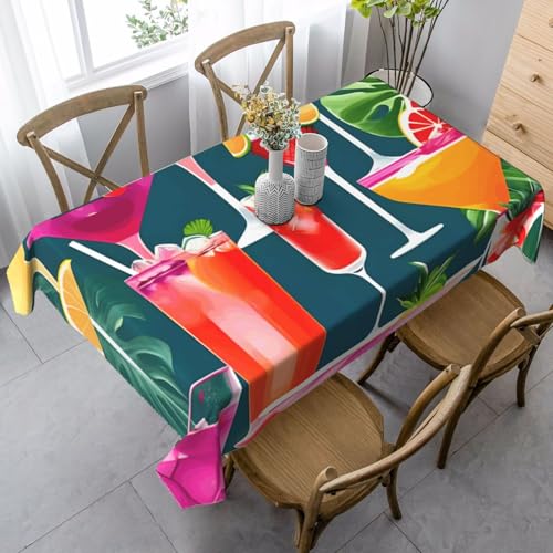 FSCEV Tropische Cocktail-Tischdecke, rechteckig, Schutz, Küche, Esszimmer, Innen- und Außendekoration FSCEV Tropische Cocktail-Tischdecke, rechteckig, Schutz, Küche, Esszimmer, Innen- und Außendekoration von FSCEV