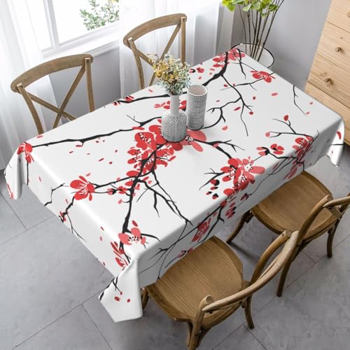 FSCEV Zarte Kirschblüten-Tischdecke, rechteckig, für Küche, Esszimmer, Innen- und Außenbereich FSCEV Zarte Kirschblüten-Tischdecke, rechteckig, für Küche, Esszimmer, Innen- und Außenbereich von FSCEV