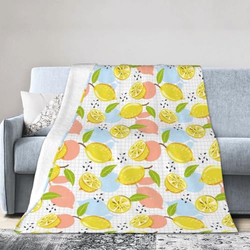 Fruits Lemon Ultraweiche Micro-Fleece-Decke, Klimaanlagen-Decke, warme Decke Fruits Lemon Ultraweiche Micro-Fleece-Decke, Klimaanlagen-Decke, warme Decke von FSCEV