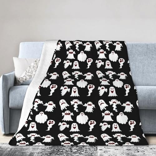 Funny White Ghost Ultraweiche Micro-Fleece-Decke, Klimaanlagen-Decke, warme Decke Funny White Ghost Ultraweiche Micro-Fleece-Decke, Klimaanlagen-Decke, warme Decke von FSCEV