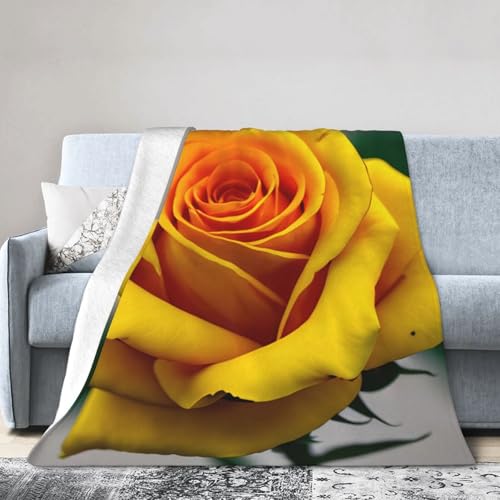 Gelbe Rose, ultraweiche Micro-Fleece-Decke, Klimaanlagen-Decke, warme Decke Gelbe Rose, ultraweiche Micro-Fleece-Decke, Klimaanlagen-Decke, warme Decke von FSCEV