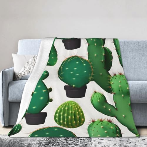 Grüner Kaktus, ultraweiche Micro-Fleece-Decke, Klimaanlagen-Decke, warme Decke Grüner Kaktus, ultraweiche Micro-Fleece-Decke, Klimaanlagen-Decke, warme Decke von FSCEV