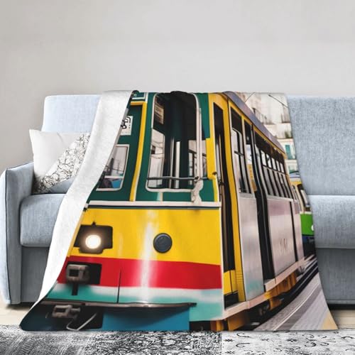 Lisbon Tram Ultraweiche Micro-Fleecedecke Klimaanlage Decke Abdeckung Decke Warme Decke von FSCEV
