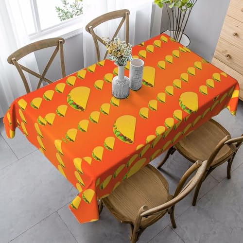Lustige Tischdecke mit Lebensmittelmuster, rechteckig, für Küche, Esszimmer, Innen- und Außenbereich Lustige Tischdecke mit Lebensmittelmuster, rechteckig, für Küche, Esszimmer, Innen- und Außenbereich von FSCEV