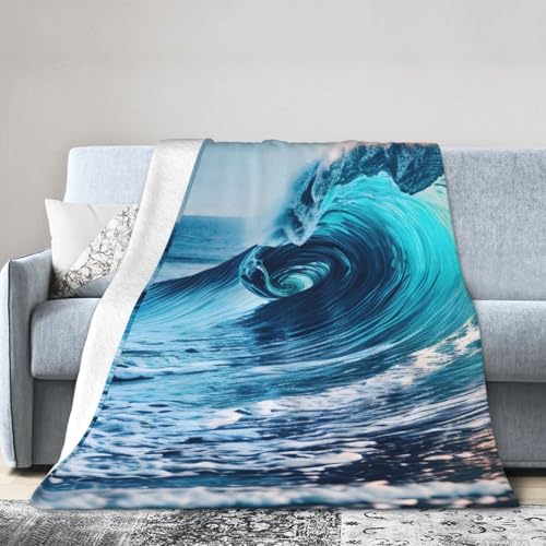 Ocean Sea Wave Ultraweiche Micro-Fleece-Decke, Klimaanlagen-Decke, Decke, warme Decke von FSCEV