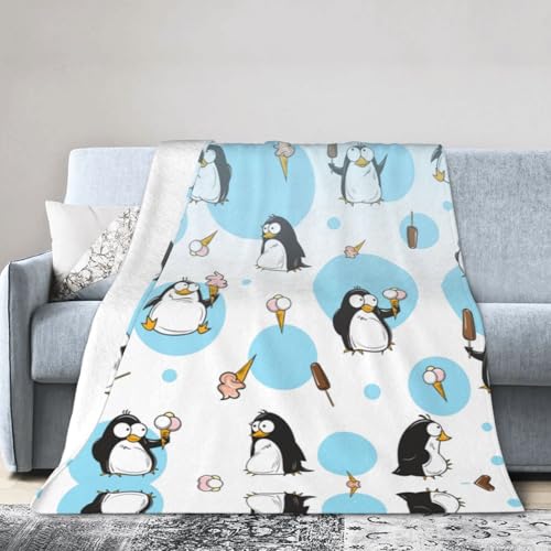 Süße Pinguine, ultraweiche Micro-Fleece-Decke, Klimaanlage, Decke, warme Decke von FSCEV