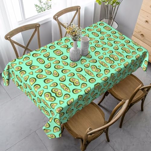 Tischdecke, Motiv: frische tropische Früchte, Avocado, rechteckig, für Küche, Esszimmer, Innen- und Außenbereich Tischdecke, Motiv: frische tropische Früchte, Avocado, rechteckig, für Küche, Esszimmer, Innen- und Außenbereich von FSCEV