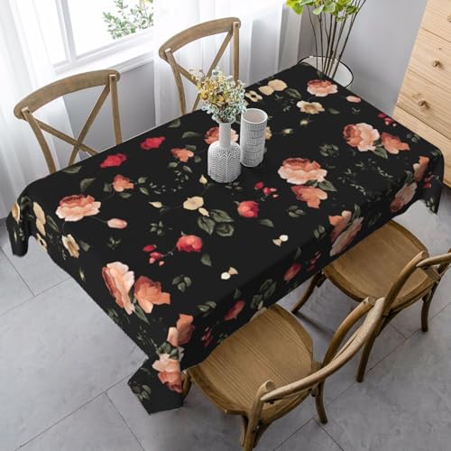 Tischdecke, rechteckig, für Küche, Esszimmer, Innen- und Außenbereich, Blumen, 2 Stück Tischdecke, rechteckig, für Küche, Esszimmer, Innen- und Außenbereich, Blumen, 2 Stück von FSCEV