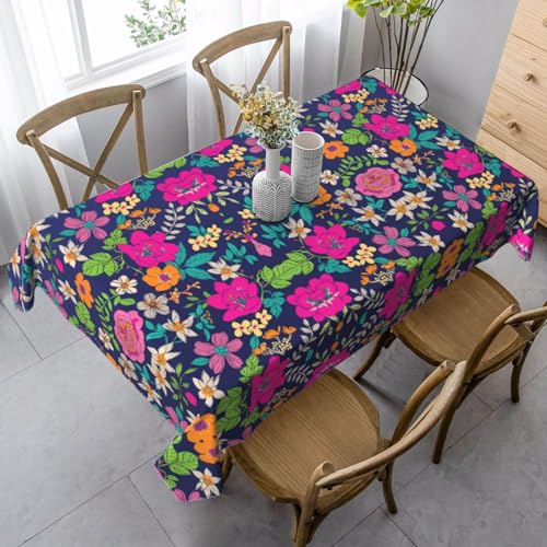 Tischdecke, rechteckig, für Küche, Esszimmer, Innen- und Außenbereich, Blumenmuster, 3 Stück Tischdecke, rechteckig, für Küche, Esszimmer, Innen- und Außenbereich, Blumenmuster, 3 Stück von FSCEV
