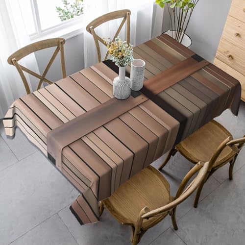 Tischdecke mit Blumenmuster, rechteckig, für Küche, Esszimmer, Innen- und Außenbereich, Blaugrün von FSCEV