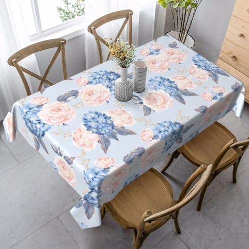 Tischdecke mit Blumenmuster, rechteckig, für Küche, Esszimmer, Innen- und Außenbereich Tischdecke mit Blumenmuster, rechteckig, für Küche, Esszimmer, Innen- und Außenbereich von FSCEV
