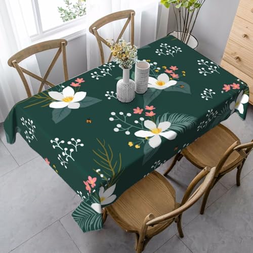 Tischdecke mit Blumenmuster, rechteckig, für Küche, Esszimmer, Innen- und Außenbereich Tischdecke mit Blumenmuster, rechteckig, für Küche, Esszimmer, Innen- und Außenbereich von FSCEV