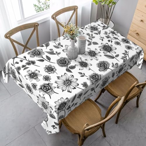 Tischdecke mit Meeresblumen, rechteckig, für Küche, Esszimmer, Innen- und Außenbereich Tischdecke mit Meeresblumen, rechteckig, für Küche, Esszimmer, Innen- und Außenbereich von FSCEV