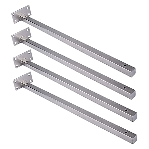FSCLJ 4 Stück Regalträger Schwerlastträger Regalwinkel aus Edelstahl Regal Halterungen Metall Retro Regalkonsole, für DIY Bücher Wandregal Tablarträger FSCLJ 4 Stück Regalträger Schwerlastträger Regalwinkel aus Edelstahl Regal Halterungen Metall Retro Regalkonsole, für DIY Bücher Wandregal Tablarträger von FSCLJ