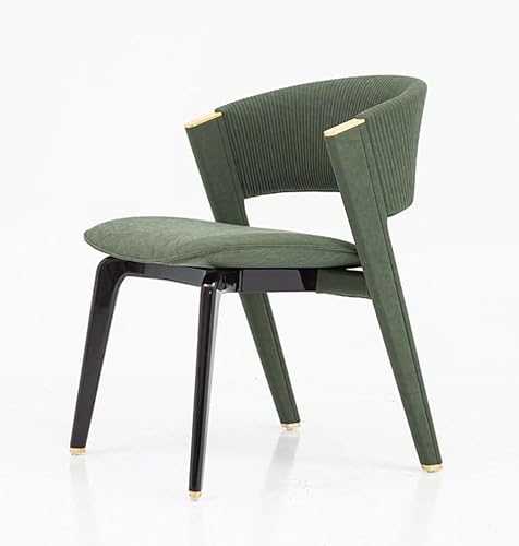 FSDFKPOP Moderner Esszimmerstuhl, einfacher Esszimmerstuhl aus Massivholz im italienischen Stil, geeignet for Restaurants, Empfangsräume (weiß)(Black and White) von FSDFKPOP