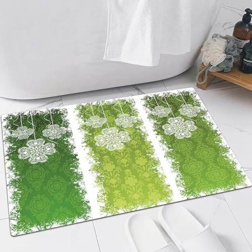 FSDGY Badvorleger Fußmatte Flauschig Teppich Badezimmerteppich Duschmatte für Bade & Wohnzimmer Schlafzimmer,Irische, alte Vintage-Antiquitätenfiguren auf grün getönten Bändern, keltische h,60x90 cm FSDGY Badvorleger Fußmatte Flauschig Teppich Badezimmerteppich Duschmatte für Bade & Wohnzimmer Schlafzimmer,Irische, alte Vintage-Antiquitätenfiguren auf grün getönten Bändern, keltische h,60x90 cm von FSDGY