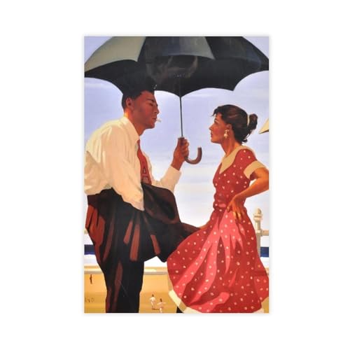 FSDJHG Jack Vettriano Ant Poster (12) Leinwandposter Wandkunst Dekor Druck Gemälde für Wohnzimmer Schlafzimmer Dekoration 60 x 90 cm von FSDJHG