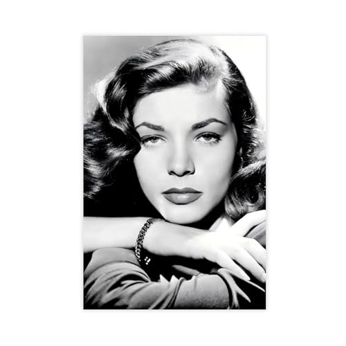 FSDJHG Poster "Schauspielerin Lauren Bacall" (10), Leinwand-Poster, Schlafzimmerdekoration, Landschaft, Büro, Raumdekoration, Geschenk, 30 x 45 cm von FSDJHG
