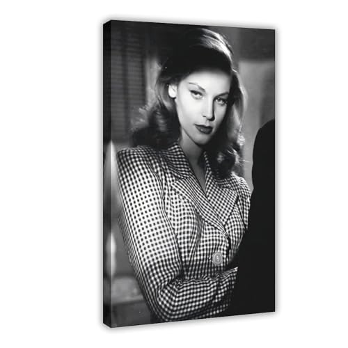 FSDJHG Poster "Schauspielerin Lauren Bacall" (14), Leinwand-Poster, Schlafzimmerdekoration, Landschaft, Büro, Raumdekoration, Geschenk, 30 x 45 cm von FSDJHG