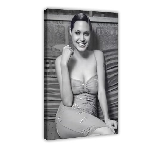 FSDJHG Poster mit Schauspielerin Angelina Jolie (3), Leinwand-Poster, Schlafzimmerdekoration, Landschaft, Büro, Raumdekoration, Geschenk, 60 x 90 cm von FSDJHG