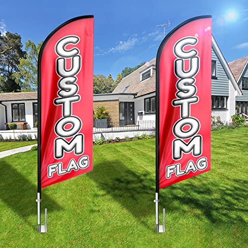 FSFLAG Benutzerdefinierte Federflagge, benutzerdefinierte windlose Federflagge mit Stangen-Set und Erdspieß, 3,8 m Werbeflaggenschild für Außen- und Innenbereich FSFLAG Benutzerdefinierte Federflagge, benutzerdefinierte windlose Federflagge mit Stangen-Set und Erdspieß, 3,8 m Werbeflaggenschild für Außen- und Innenbereich von FSFLAG