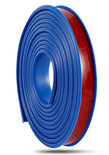 Kantenband, TPE, selbstklebendes Möbelkantenband, U-Form, Kantenschutz, weicher Kantenschutz für Arbeitsplatten, Kantenverkleidung, Heimwerker-Fliesenkante (18 mm x 2 m, blau) von FSHANYUE