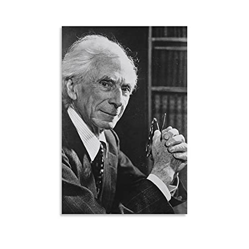 FSJD Poster mit Bertrand Russell Bertrand Russell Prominenten, dekoratives Gemälde, Leinwand, Wandkunst, Wohnzimmer, Schlafzimmer, Malerei, 20 x 30 cm von FSJD