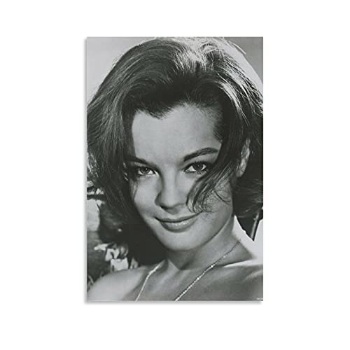 FSJD Romy Schneider Poster, Motiv: Schauspielerinnen aus Vienna Romy Schneider Sexy Celebrity Poster, dekoratives Gemälde, Leinwand, Wandkunst, Wohnzimmer, Poster, Schlafzimmer, Malerei, 50 x 75 cm von FSJD