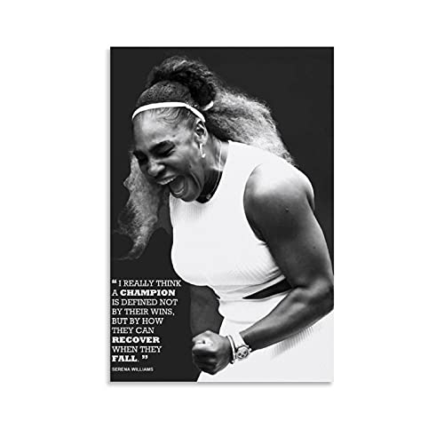 Poster mit Serena Williams-Motiv "Greatest Female Tennis Players of All Times" (50 x 75 cm) von FSJD