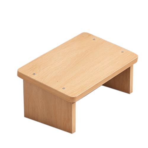 FSJMTQTS Fußstütze Fußhocker for unter dem Schreibtisch, Fußstütze aus Holz, Fußstütze for den Schreibtisch für Büro und Zuhause(Natural) von FSJMTQTS
