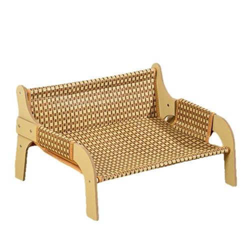 FSJMTQTS Haustierbett aus Korbgeflecht Haustier Katze Sofa Sommer Haustier Bett Hängematte Saisonale Universal Sommer von FSJMTQTS