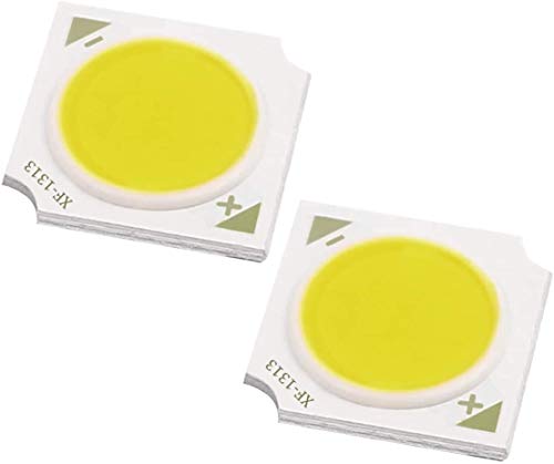 FSLIVING 5W DIY LED COB Chip Hochleistungsperle Glühlampe 3000K Warmweiß DC9-12V, 2er Pack von FSLIVING