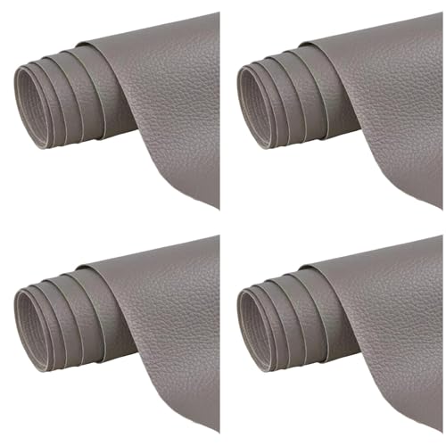 4 Stück Leder Reparatur Set,Kunstleder Selbstklebend 20 x 30 cm,Kunstleder Reparaturset Leder Reparatur Patch Selbstklebende Lederflicken für Autositze Möbel Sofa Taschen (C) von FSLLWGWG