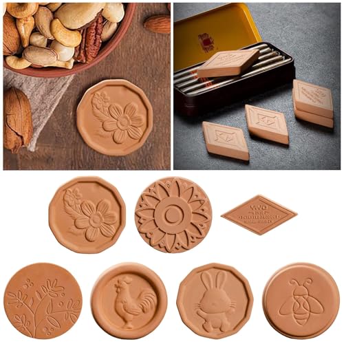 FSLLWGWG 7 Stück Brown Sugar Keeper, Brown Sugar Saver Disc and Softener for Food Storage Containers Brown Sugar Container (Braun) von FSLLWGWG