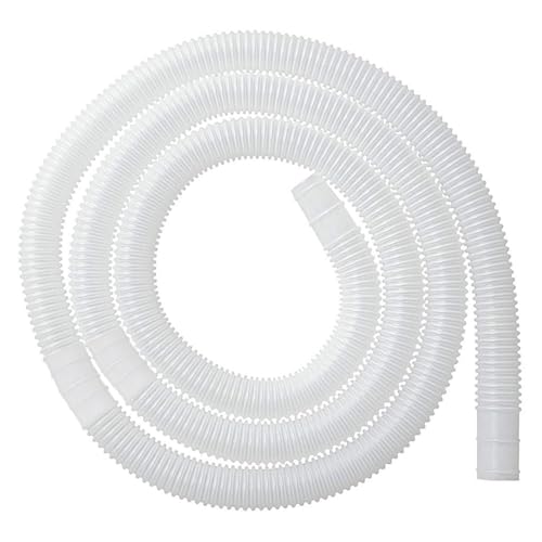 Poolschlauch 32mm Weiß 3m Schwimmbadschlauch, Schlauch Pool für Poolpumpe,Kunststoff Pumpenschlauch Kurz Saugschlauch, Universal Poolschlauch flexibler Wasserschlauch (Weiß) von FSLLWGWG